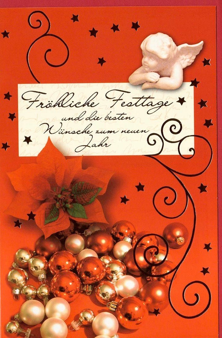 Festtagskarte Engel - Besinnliche Weihnachtsgrüße für eine frohe Adventszeit