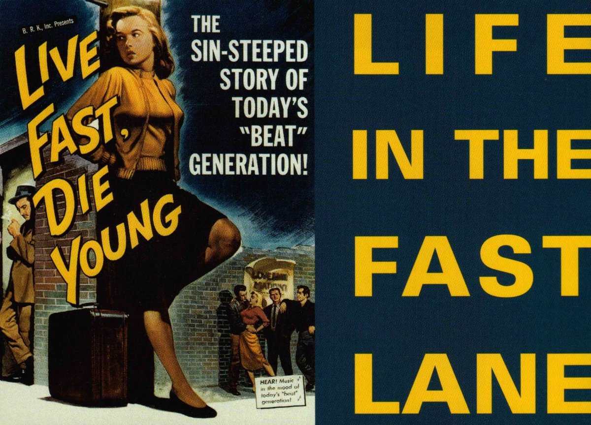 Film - Postkarte: Pulp Fiction - Leben auf der Überholspur, inspiriert vom Kultfilm für Filmfans