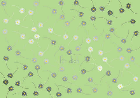 Freundschaftskarte Cityproducts - Für Dich mit Blümchenmotiv