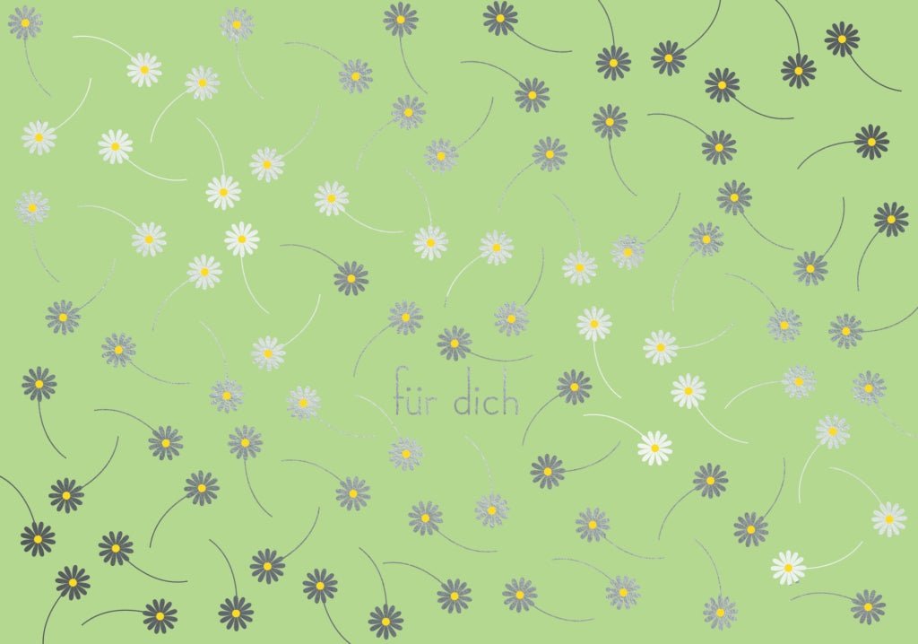 Freundschaftskarte Cityproducts - Für Dich mit Blümchenmotiv