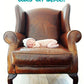 Geburtskarte: 'Willkommen, kleines Wunder' - Vintage Sessel Design, Babyshooting Motiv, Neugeborenen Glückwünsche