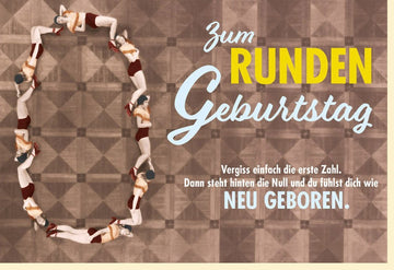 Geburtstagskarte 30 Jahre - Originelle & Witzige Glückwünsche für Männer & Frauen, Party Deko & Einladung, Braun - Runder Geburtstag Feierkarten