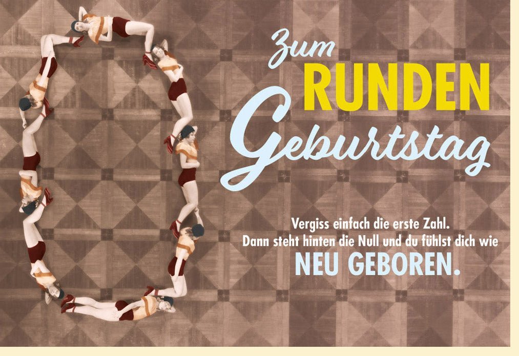 Geburtstagskarte 30 Jahre - Originelle & Witzige Glückwünsche für Männer & Frauen, Party Deko & Einladung, Braun - Runder Geburtstag Feierkarten