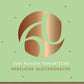 Geburtstagskarte 60 Jahre edle Doppelkarte mit goldener Prägung und modernem Design zum runden Geburtstag herzliche Glückwünsche