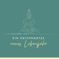 Geburtstagskarte Buddha Motiv entspanntes neues Lebensjahr stilvolle Glückwunschkarte Geburtstag Achtsamkeit Meditation grün elegant