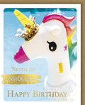 Geburtstagskarte Einhorn am Strand - Humorvolle Happy Birthday Karte für Spaß & unvergessliche Überraschungen