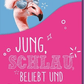 Geburtstagskarte Frauen Lustig – Flamingo mit Sonnenbrille und Geschenken in Pink