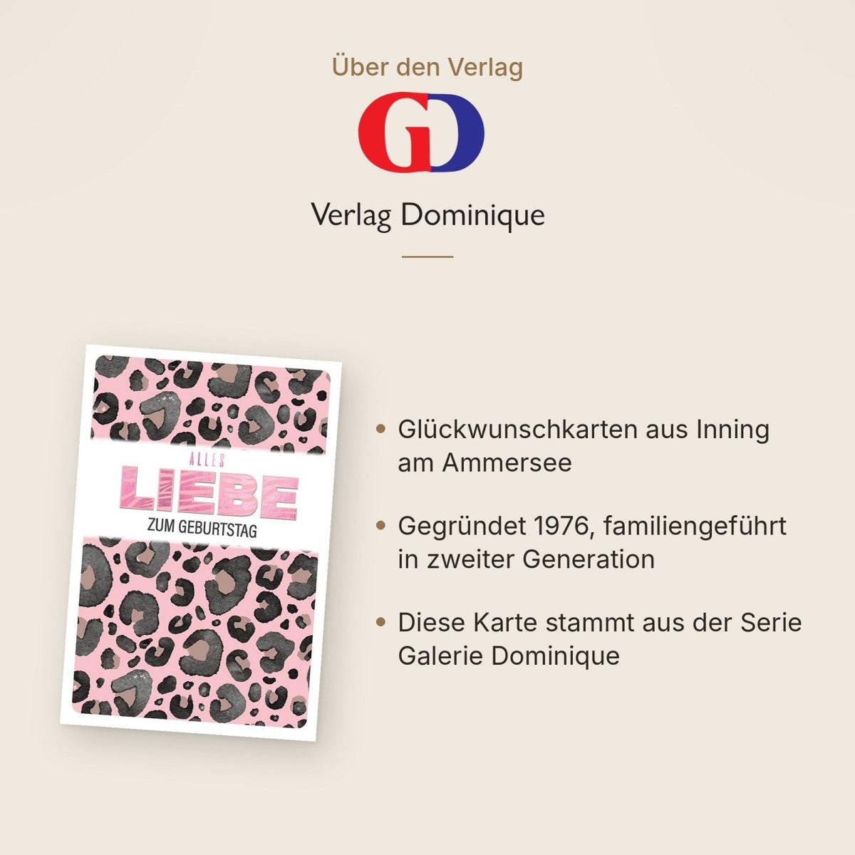 Geburtstagskarte Frauen – Rosa Leopard Muster mit Modernem Schriftzug und Glamour-Effekt