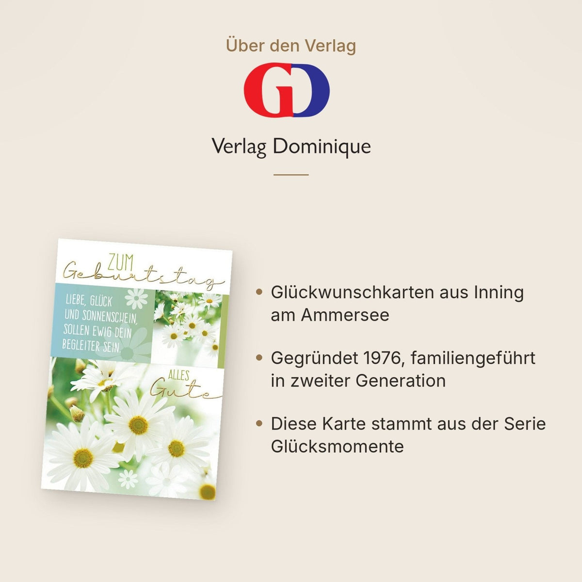 Geburtstagskarte für Männer: Blumenmotiv mit herzlichem Glückwunschtext für Freude und Sonnenschein