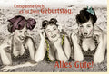 Geburtstagskarte für Frauen - Humorvolle Retro-Karte mit Vintage-Charme und witzigem Spruch, kreative Geschenkidee für originelle Glückwünsche