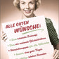 Geburtstagskarte für Frauen - Humorvolle Retro - Karte "Rosarote Zukunft" mit Vintage - Charme, originell & kreativ