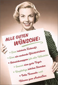 Geburtstagskarte für Frauen - Humorvolle Retro-Karte 