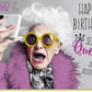 Geburtstagskarte für Frauen Selfie Queen mit lustigem Spruch und cooler Oma in Pink perfekte Grußkarte zum Geburtstag witzig modern