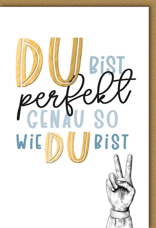 Geburtstagskarte für Frauen - Stilvolle Karte mit Goldakzenten, Handzeichnung & inspirierendem Design für besondere Anlässe