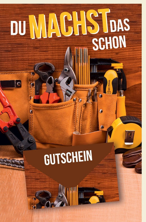 Geburtstagskarte für Handwerker - Kreative Geldgeschenk - und Gutscheinidee mit Werkzeug - Design, Perfekt für Heimwerker und DIY - Fans