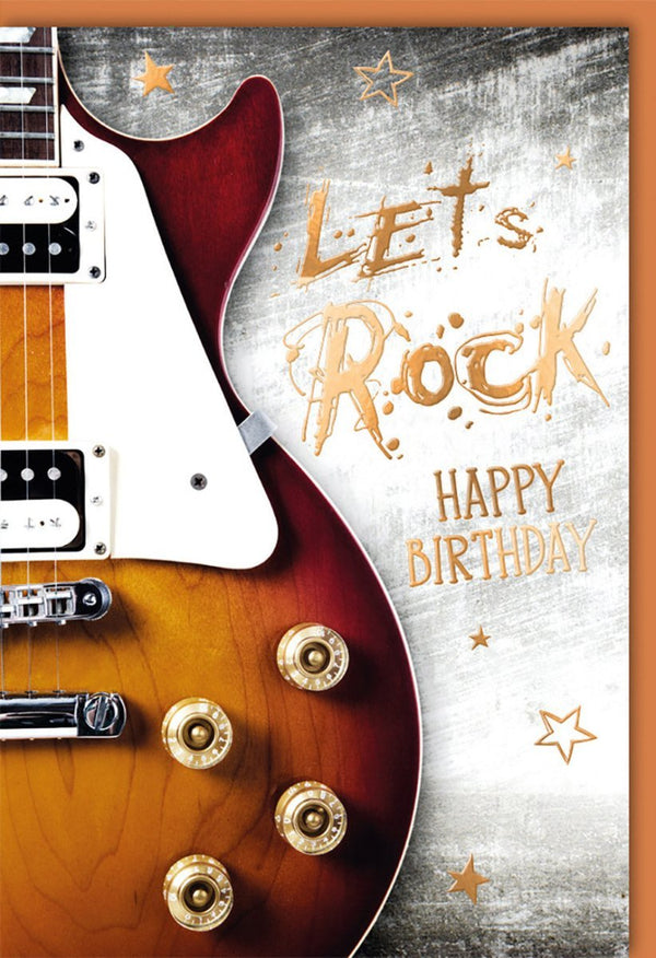 Geburtstagskarte für Musikfans - Vintage Rockstar Design, Happy Birthday Rock'n'Roll, Perfekt für Musiker & Partys, Premium Qualität