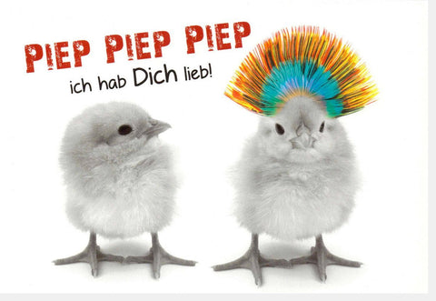 Geburtstagskarte für Partner: Romantische Motive mit Kuscheltieren & Vögeln, Herzliche Glückwünsche für besondere Anlässe