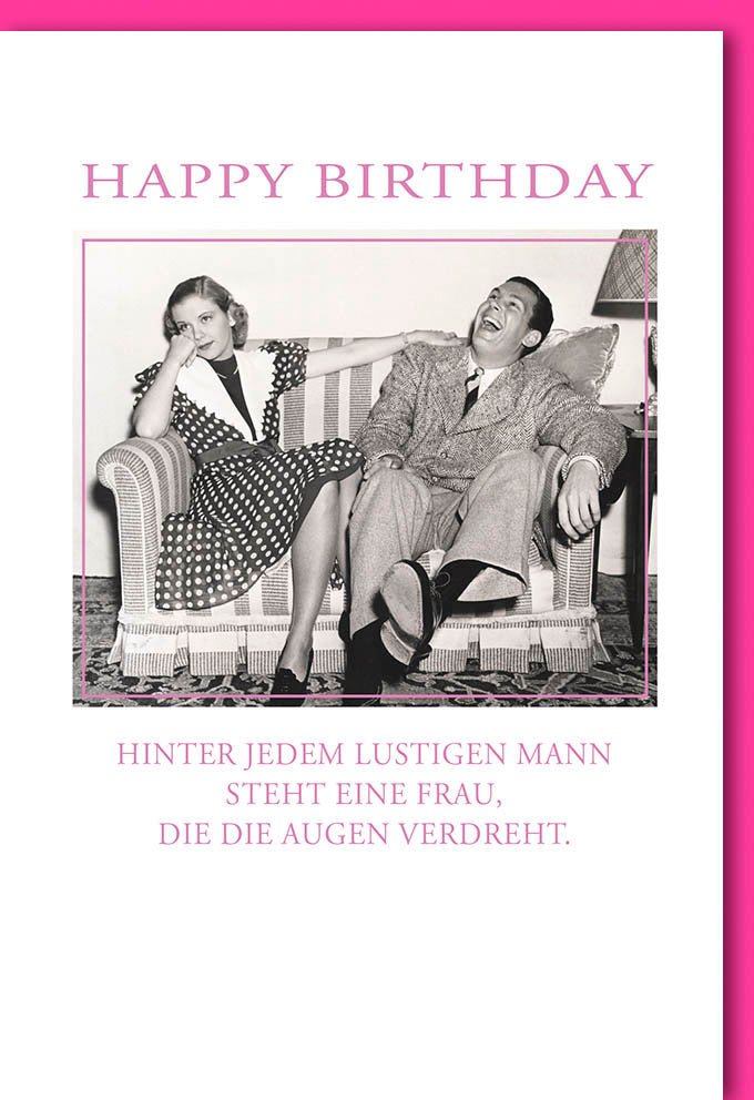 Geburtstagskarte – Humorvolle Vintage - Karte mit Witz und Ironie, Retro - Design für Männer und Frauen