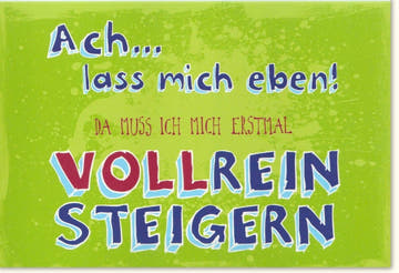 Geburtstagskarte: Humorvoller Spruch, Farbenfrohes Design - Energiegeladene Aufmunterung in Grün