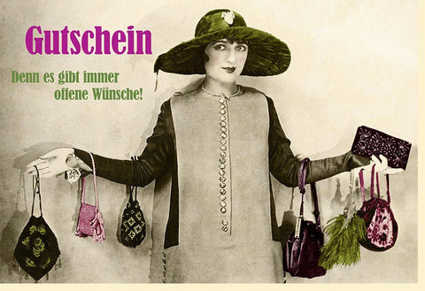 Geburtstagskarte im Retro - Stil – Vintage Design mit Gutscheinfach, Elegante Geschenkkarte für Wünsche & Feiern