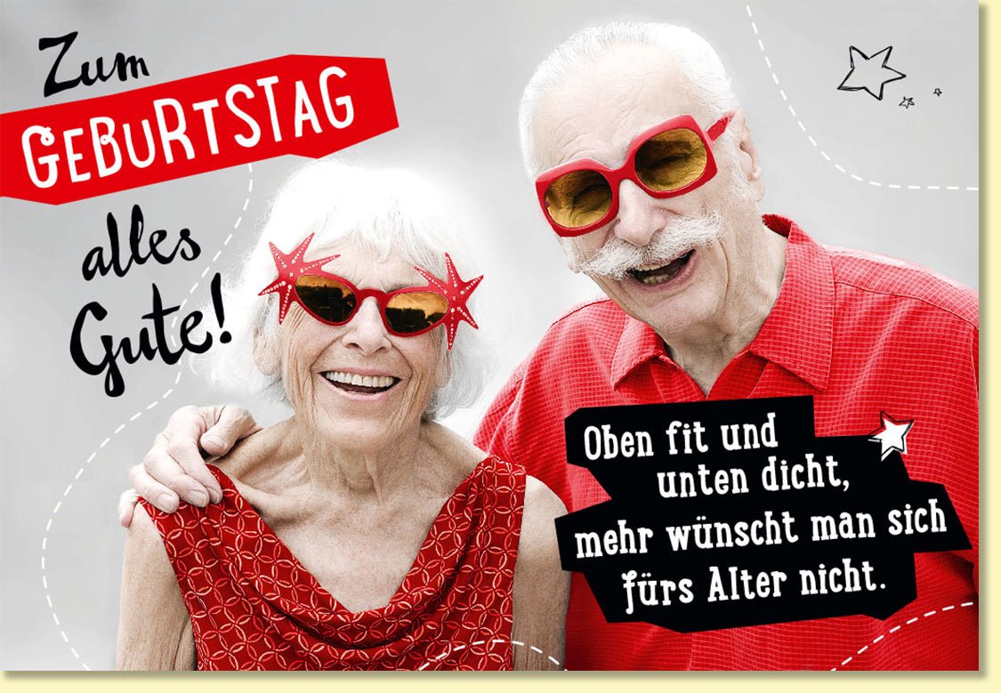 Geburtstagskarten für Senioren