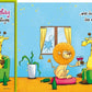 Geburtstagskarte Lustig – Löwe und Giraffe mit Wein und Humorvollem Spruch