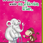 Geburtstagskarte Lustig – Tanzender Elefant und Affe mit Rollator und Boombox