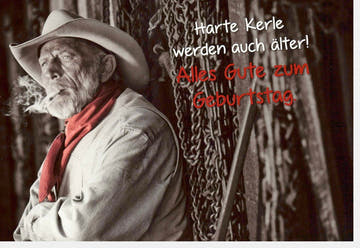 Geburtstagskarte Männer - Humorvolle Vintage Grußkarte für coole Typen, originell und witzig