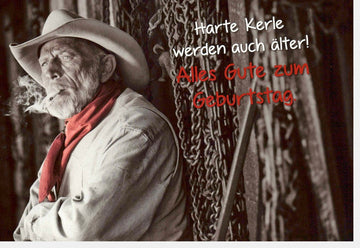 Geburtstagskarte Männer - Humorvolle Vintage Grußkarte für coole Typen, originell und witzig