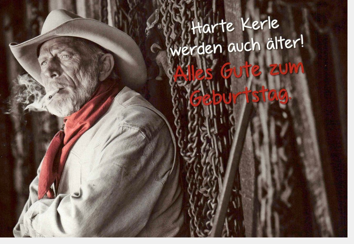 Geburtstagskarte Männer - Humorvolle Vintage Grußkarte für coole Typen, originell und witzig