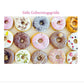 Geburtstagskarte mit Donut - Motiv – Bunte Karte für Süßwarenfans, Lustige Glückwünsche für die Geburtstagsfeier, Leckeres Party - Design