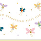 Geburtstagskarte mit Feenmotiv und goldener Schrift zum Geburtstag alles Liebe zauberhafte Glückwunschkarte für Kinder und Erwachsene