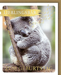 Geburtstagskarte mit Koala-Design | Charmante Glückwunschkarte für Tierliebhaber