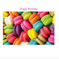 Geburtstagskarte mit Macarons - Farbenfrohe Glückwunschkarte für besondere Geburtstagsmomente