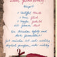 Geburtstagskarte mit Spruch & Glücksrezept - Vintage Design, Holzhintergrund, Texturiertes Papier, Handgeschriebene Wünsche, Feder - Motiv