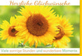 Geburtstagskarte mit strahlendem Sonnenblumenmotiv – Herzliche Glückwünsche zum Geburtstag