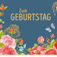 Geburtstagskarte Vintage Floral mit Schmetterlingen - Elegante Glückwunschkarte für besondere Anlässe