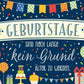 Geburtstagspostkarte Konfetti - Design mit Folienprägung - Älter werden feiern