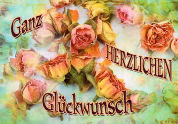 Geburtstagspostkarte Rosen: Herzliche Glückwünsche für einen besonderen Tag