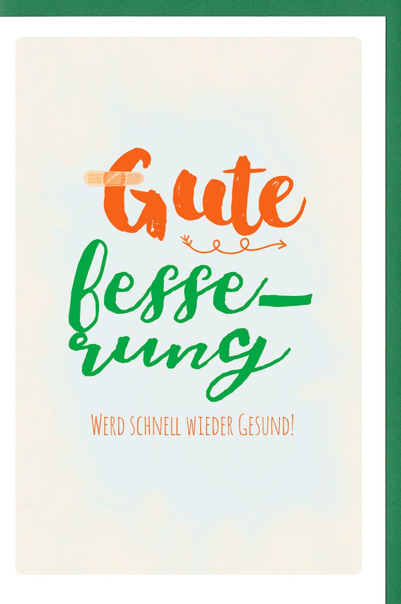 Genesungskarte "Schnelle Erholung" - Aufmunternde Wünsche für Gesundheit und Hoffnung, Gute Besserung & Zuversicht