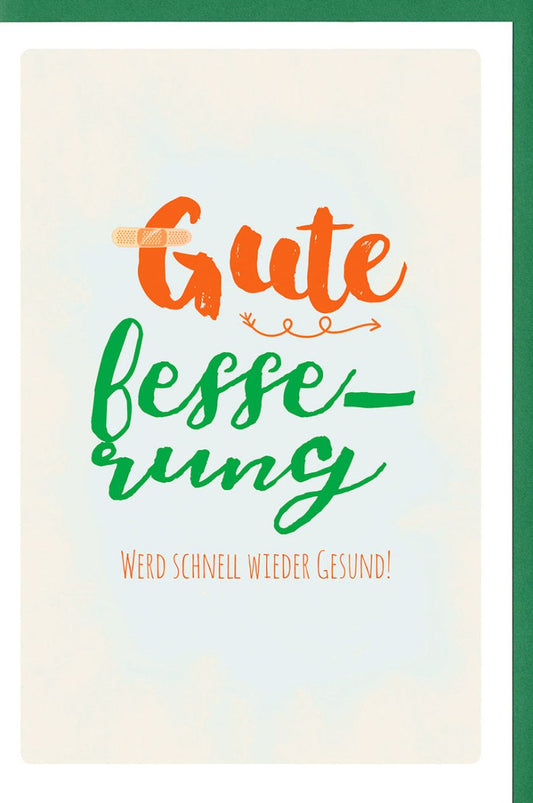 Genesungskarte "Schnelle Erholung" - Aufmunternde Wünsche für Gesundheit und Hoffnung, Gute Besserung & Zuversicht