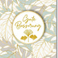 Genesungskarte "Schnelle Erholung" - Stilvolle Gute Besserung Karte mit Goldakzent, Elegantes Design für Hoffnung und Gesundheit