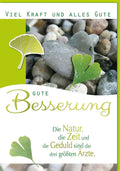Genesungskarte XXL: Beeindruckende Maxikarte mit Naturmotiven und herzlichen Genesungswünschen für Hoffnung und Erholung