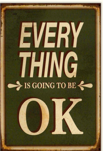 Genesungskarte zur Aufmunterung - Ermutigende Botschaften für Hoffnung und Zuversicht, Gute Besserung mit Optimismus und Kraft: "Everything Is Going to Be OK"