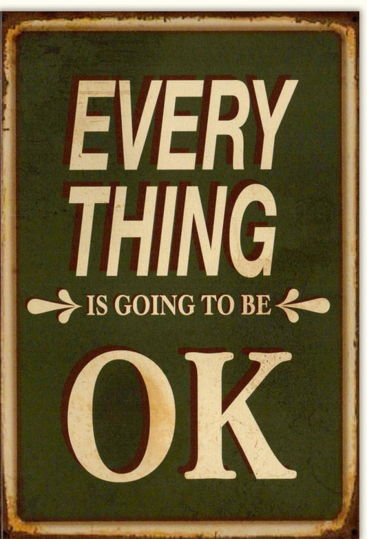 Genesungskarte zur Aufmunterung - Ermutigende Botschaften für Hoffnung und Zuversicht, Gute Besserung mit Optimismus und Kraft: "Everything Is Going to Be OK"
