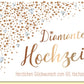 Glückwunschkarte Diamantene Hochzeit edles Design mit Diamanten und Goldoptik für den 60 Hochzeitstag stilvolle Hochzeitskarte