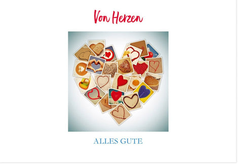 Glückwunschkarte für Liebe & Freundschaft – Herzliche Grüße mit Herzen, ideales Geschenk für jeden Anlass in der Papeterie