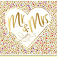 Glückwunschkarte Hochzeit goldene Herzen Mr und Mrs edle Doppelkarte Alles Liebe Hochzeitskarte stilvoll elegant