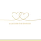 Glückwunschkarte Hochzeit mit goldenen Herzen edle Doppelkarte Alles Liebe zur Hochzeit stilvolle Hochzeitskarte Doppelkarte