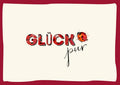Glückwunschkarte mit Spruch: Glück pur – Roter Rand & Marienkäfer-Motiv, perfekt für Freunde, Familie oder Kollegen als positive Botschaft.